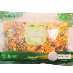 Wholesale dog freeze-dried snacks vegetables dried dog food companion mixed food fruits and vegetables pet snacks pet bibimbap dried chicken.